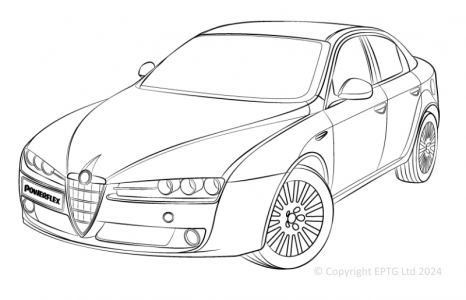 Powerflex Buchsen Alfa Romeo 159 (2005-2011)