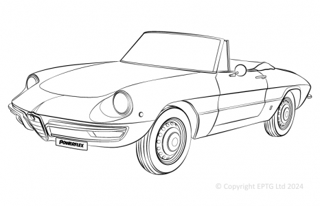 Powerflex Buchsen Alfa Romeo P6 Spider, GTV all series (1967-1994)