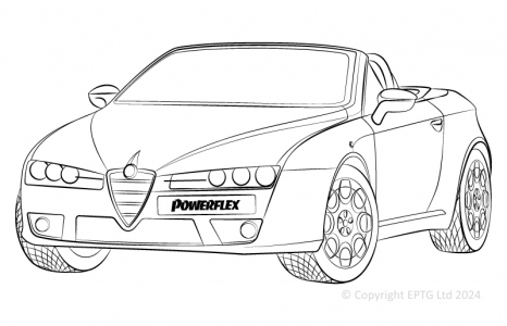 Powerflex Buchsen Alfa Romeo Spider (2005-2010)