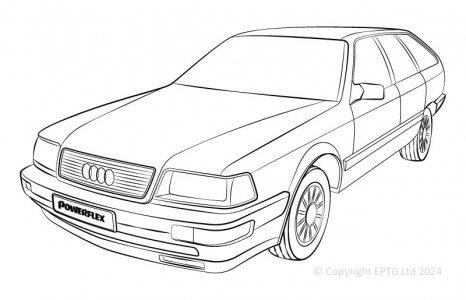 Powerflex Buchsen Audi 200 inc Avant (10/79-11/90)