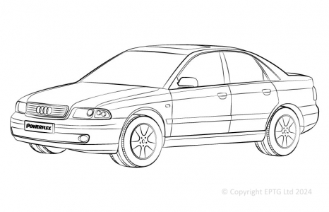 Powerflex Buchsen Audi A4 (2WD) 1995 - 2001
