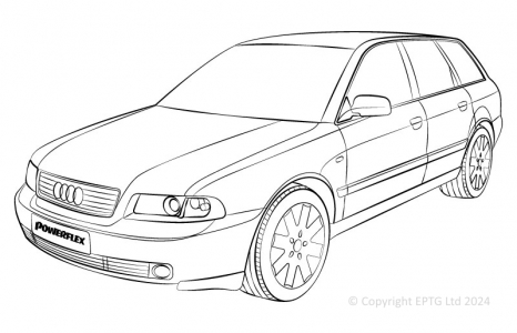 Powerflex Buchsen Audi A4 Avant Quattro (1995 - 2001)