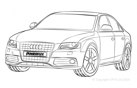Powerflex Buchsen Audi A4 B8 (2008-2015)
