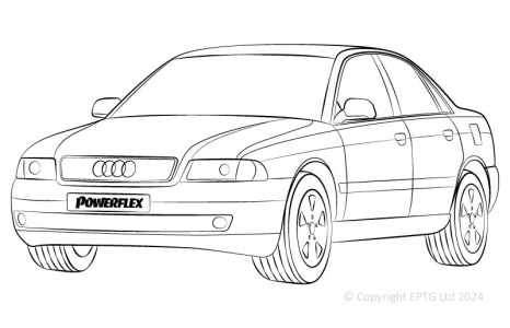 Powerflex Buchsen Audi A4 Quattro (1995 - 2001)