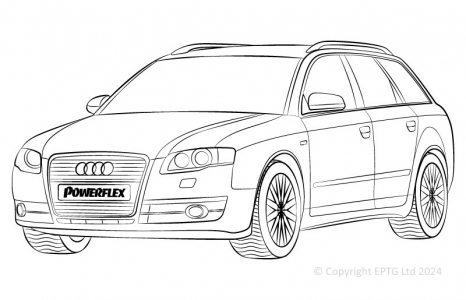 Powerflex Buchsen Audi A4 Quattro (2005 - 2008)