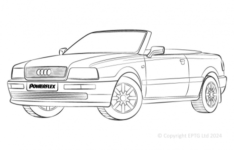 Powerflex Buchsen Audi Cabriolet (1992 - 2000)