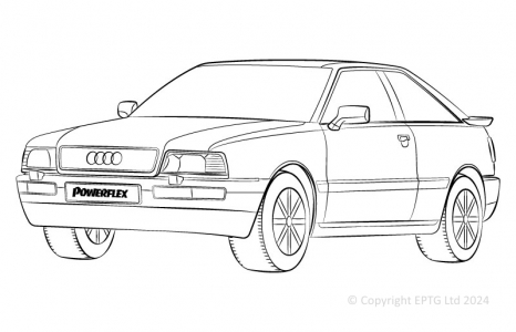 Powerflex Buchsen Audi Coupe (1981  - 1996)