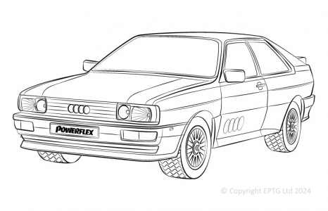 Powerflex Buchsen Audi Coupe Quattro, Sport, 80-90 Avant Quattro, S2