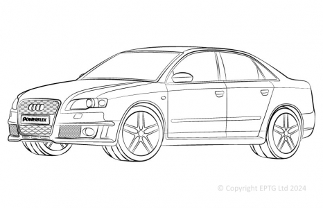 Powerflex Buchsen Audi RS4 (2005 - 2008)