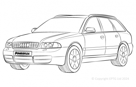 Powerflex Buchsen Audi S4 Avant (1995 - 2001)