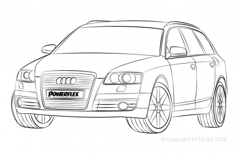 Powerflex Buchsen Audi S6 Avant Quattro (1998 - 2005)