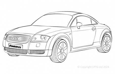 Powerflex Komplettset Audi TT Mk1 Typ 8N 4WD (1999-2006)
