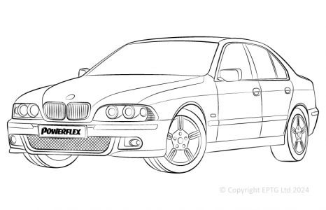 Powerflex Buchsen BMW E39 5 Series 535 - 540 & M5 (1996 - 2004)