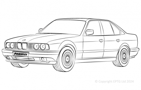 Powerflex Buchsen BMW E34 5 Series (1988 - 1996)