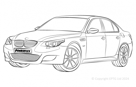 Powerflex Buchsen BMW E60 5 Series, Saloon (2003-2010)