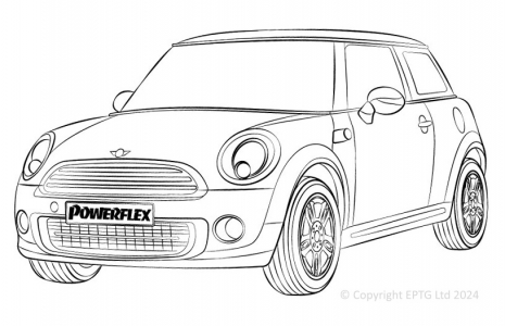 Powerflex Buchsen BMW Mini Generation 2 (R55/56/57) (2006-2013)