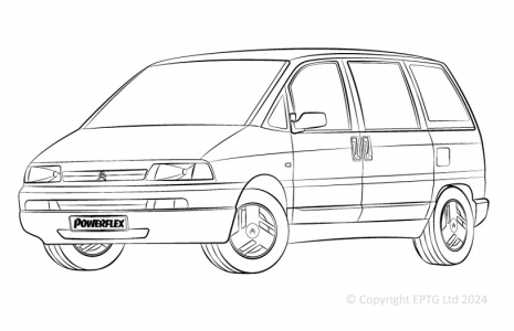 Powerflex Buchsen Citroen Evasion / Synergie (1994 - 2002)