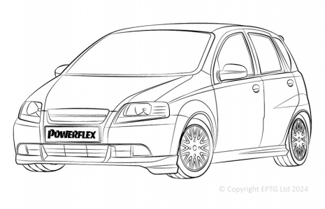 Powerflex Buchsen Daewoo Kalos/Gentra (2002-2011)