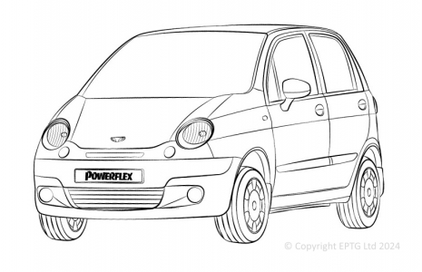 Powerflex Buchsen Daewoo Matiz M100 & M150 (1998-2008)