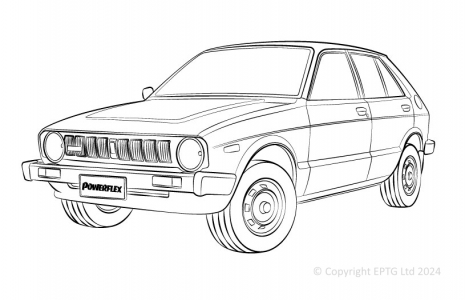 Powerflex Buchsen Daihatsu Charade G10, G11, G100, G200 (1980 - 2000)