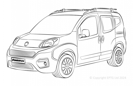 Powerflex Buchsen Fiat Qubo (2008-)