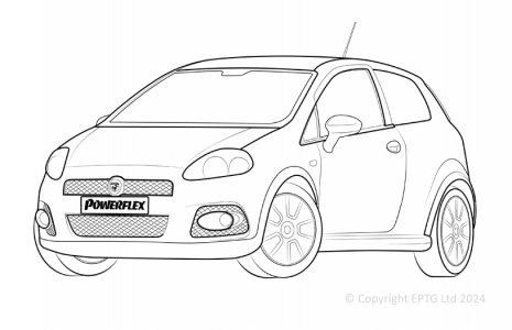 Powerflex Buchsen Fiat Grande Punto Abarth (2005 - 2009)
