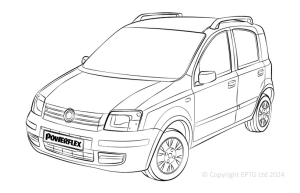 Powerflex Buchsen Fiat Panda (2003-2012)