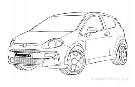 Powerflex Buchsen Fiat Punto Evo Abarth (2009 onwards)