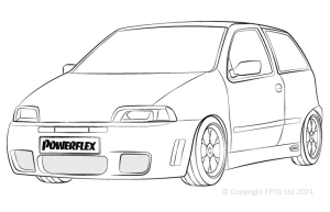 Powerflex Buchsen Fiat Punto MK1 (1993 - 1999)