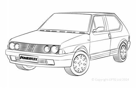 Powerflex Buchsen Fiat Strada 130TC