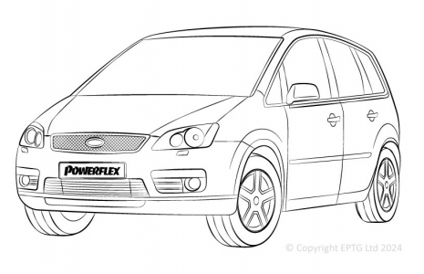 Powerflex Buchsen Ford C-Max Mk1 (2003-2010)