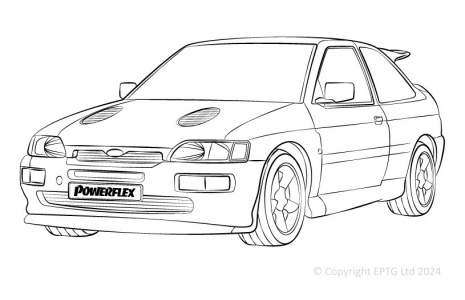 Powerflex Buchsen Ford Escort Cosworth All Types