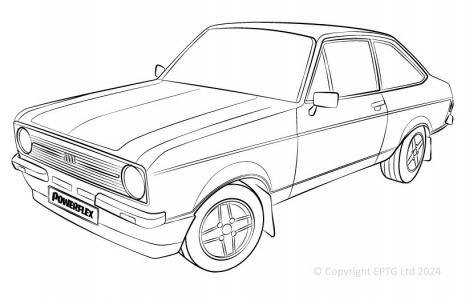 Powerflex Buchsen Ford Escort Mk2