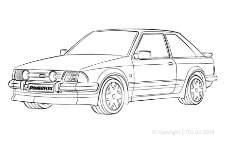 Powerflex Buchsen Ford Escort RS Turbo Series 1