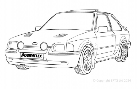 Powerflex Buchsen Ford Escort RS Turbo Series 2