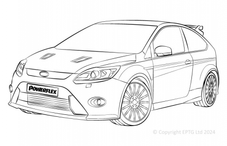 Powerflex Komplettset Ford Focus Mk2 RS (2005-2010)