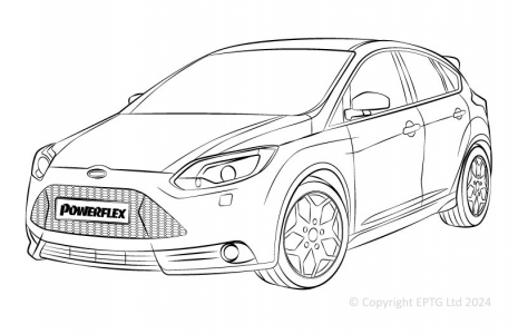Powerflex Komplettset Ford Focus Mk3 ST (2011-)