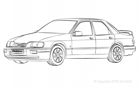 Powerflex Buchsen Ford Sapphire Cosworth 2WD