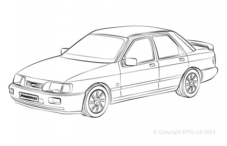 Powerflex Buchsen Ford Sierra, Sapphire, Scorpio Non-Cosworth