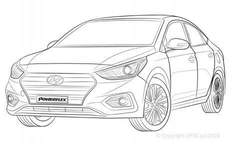 Powerflex Buchsen Hyundai Accent (1995 - 2005)