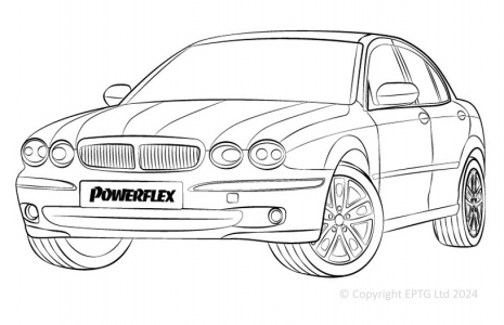 Powerflex Buchsen Jaguar (Daimler) X Type (2001-2009)