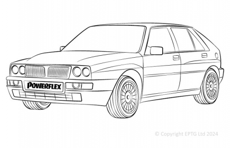 Powerflex Buchsen Lancia Integrale 16v