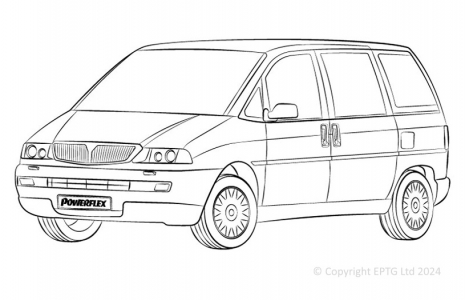 Powerflex Buchsen Lancia Zeta (1994 - 2002)