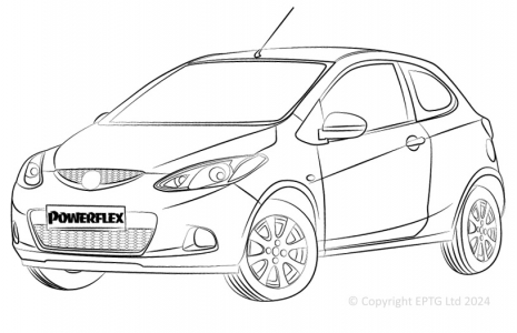 Powerflex Buchsen Mazda Mazda2 DE (2007-)