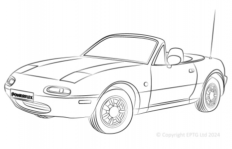 Powerflex Buchsen Mazda MX-5 Mk1, Mk2, Miata, Eunos