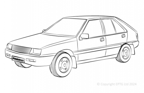 Powerflex Buchsen Mitsubishi Colt RC, RD, RE (1984 - 1990)