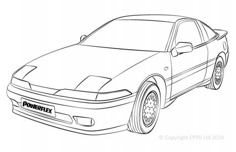 Powerflex Buchsen Mitsubishi Eclipse (1990 - 1993)