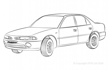 Powerflex Buchsen Mitsubishi Galant (1985 - 1993)