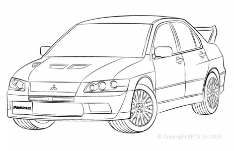 Powerflex Buchsen Mitsubishi Lancer Evolution 8-9