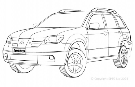 Powerflex Buchsen Mitsubishi Outlander (2003 - 2013)